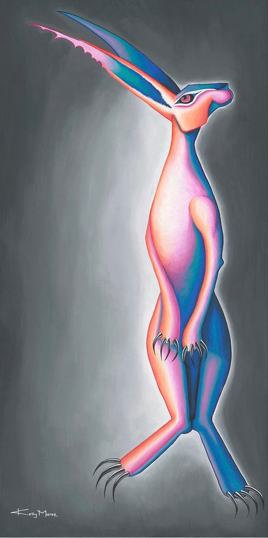“Not So Fluffy Bunny” Original Painting